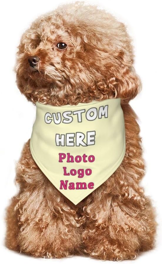 Custom Dog Bandana with Name Photo Logo Personalized Dog Scarf Suitable - Image 6