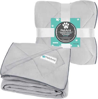 PetAmi Premium Cooling Dog Blanket | Lightweight Fluffy Pet Throw Blanket Bed - Image 6