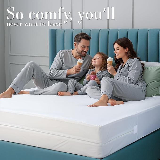 Utopia Bedding Mattress Protector Zippered California King Size, 100% - Image 9