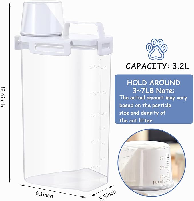 2 Pcs Cat Litter Storage Container - Image 3