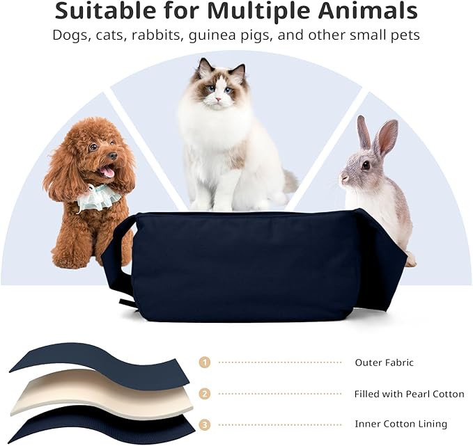 ONECUTE Crossbody Dog Sling Carrier, Wearable Portable Pet Bag - Image 3