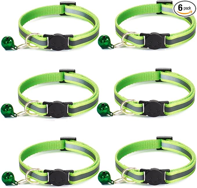 6 Pack Reflective Cat Collar by Jigichu