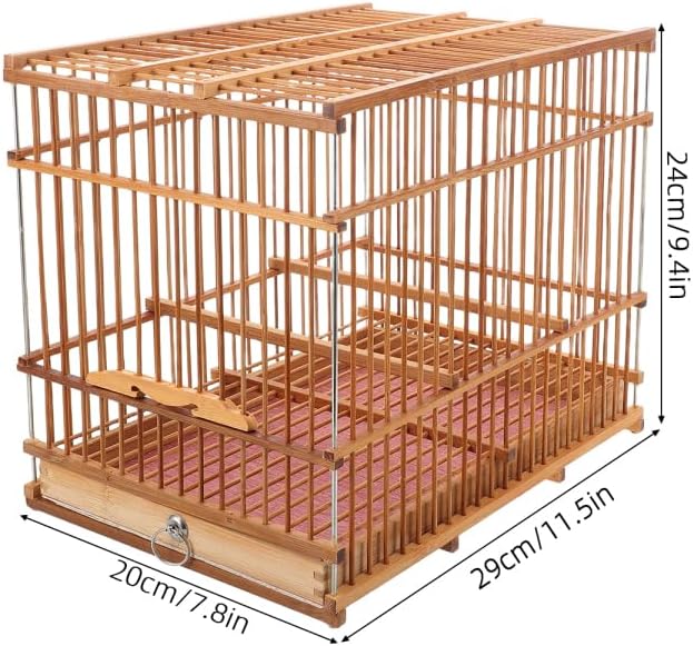 Totority Bamboo Woven Small Bird Cage - Image 8