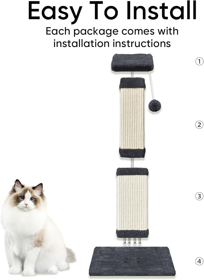 Cat Scratching Post, 32 Inch Cat Scratching Posts - Image 4