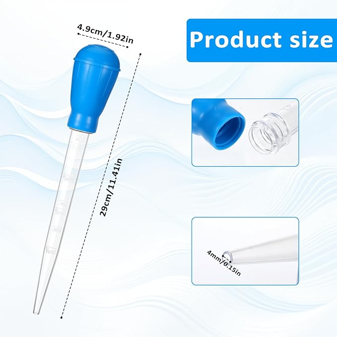 Aquarium Cleaning Dropper, 30ml Aquarium Clean Pipette Dropper, Manual Fish - Image 2