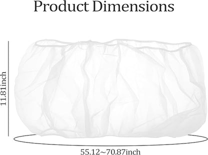 Bird Cage Cover, Circumference 40-68 inches Bird Cage Seed Catcher, Adjustable - Image 2