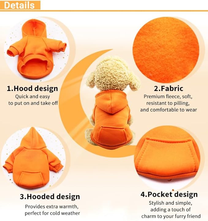 TAPBULL Dog Dresses, Fashionable Pet Dog Sweatshirt Clothes in Dark Colors - Image 3