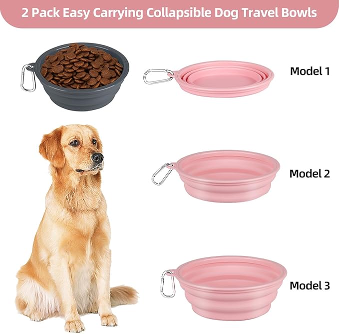 Kytely Collapsible Dog Bowls X-Large, 2 Pack Foldable Travel Bowls, Portable - Image 4