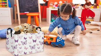 Essme Rectangular Butterfly Baskets, Kids Storage Basket - Image 6