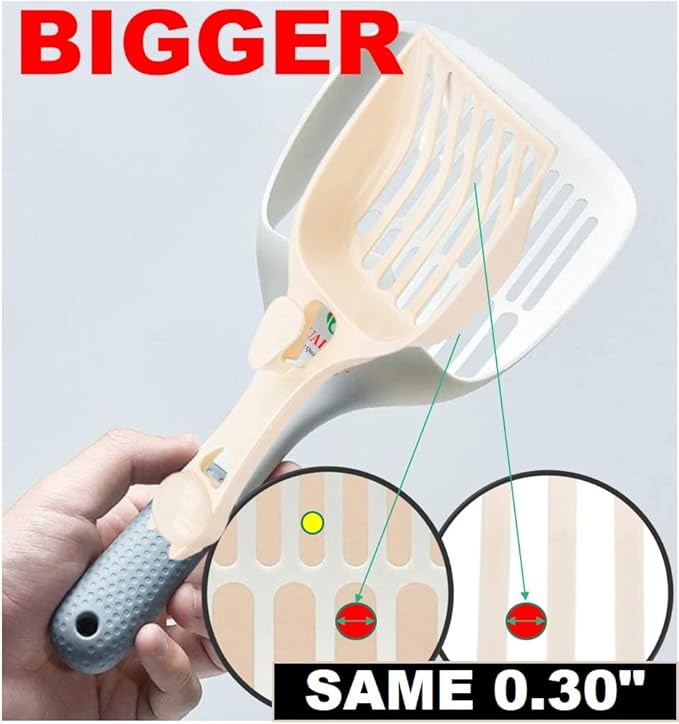 QUALIALL Cat Kitty Litter Box Poop Pooper Scoop Scooper - Image 2