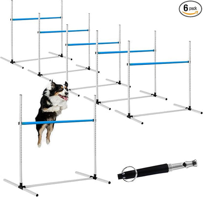 Halloscume 6 Pcs Dog Agility Training Equipments Dog Agility Jumps Hurdles by Halloscume