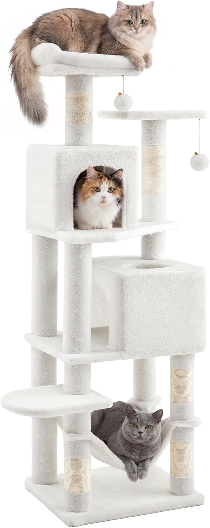 SONGMICS HOME Cat Tree for Indoor Cats, Hammock and Condo by SONGMICSHOME