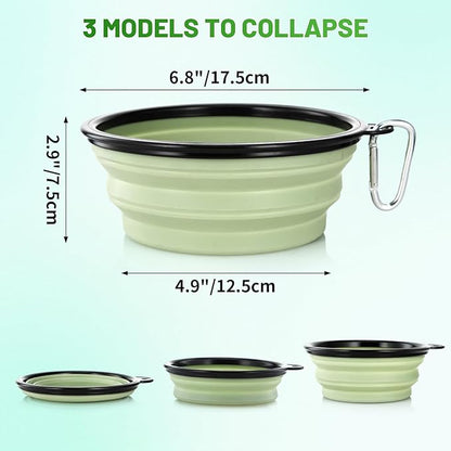 Large Dog Bowl Pet Collapsible Bowls, 2 Pack Collapsible Dog Water Bowls - Image 4