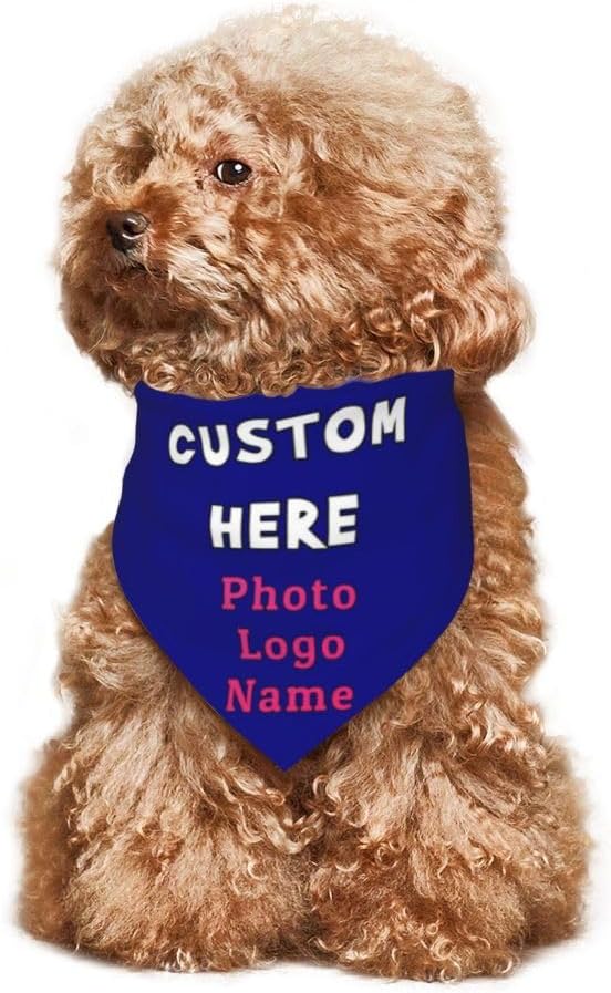 Custom Pet Scarf Dog Bandana, Personalized Triangle Bib Suitable - Image 6