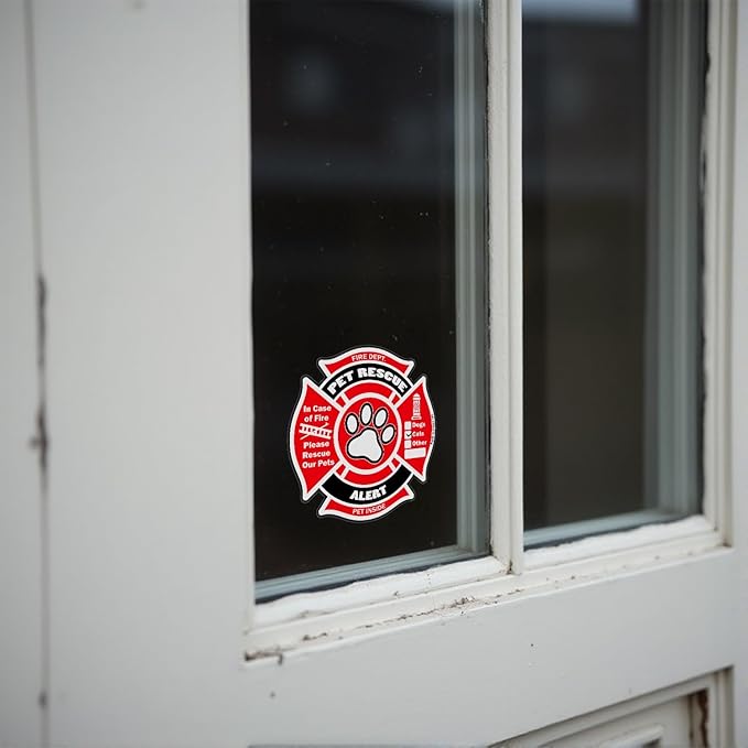 Psyfer® Pet Rescue Alert Fire Safety Stickers - Image 6