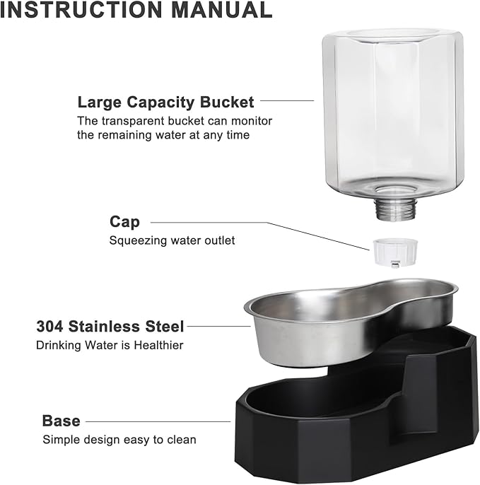 Sfozstra 5L Gravity Dog Water Dispenser - Image 4