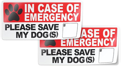 In Case of Emergency, Save My Dog by Flippin+Stickers