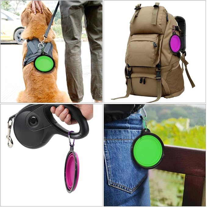 Dog Bowl Pet Collapsible Bowls, 2 Pack Collapsible Dog Water Bowls - Image 7