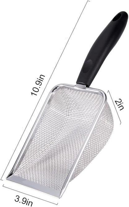 3PCS Cat Litter Scoop, Reptile Stainless Steel Fine Mesh, Litter Cleaner Corner - Image 5
