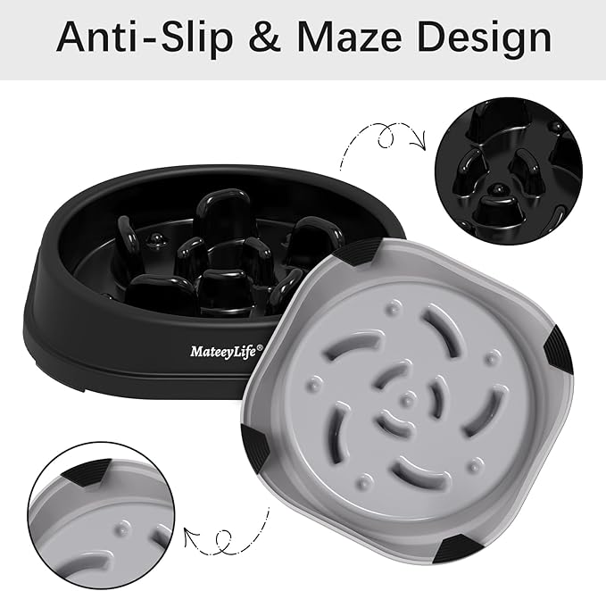 MateeyLife Small Slow Feeder Cat Bowls 2PCS, Anti-Choking Puzzle Cat Food Bowls - Image 4