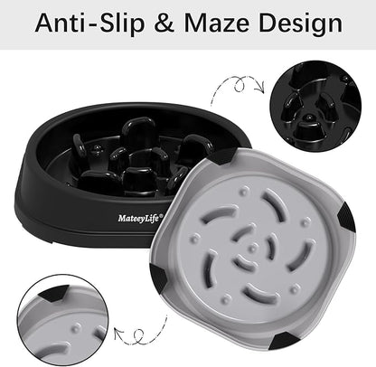 MateeyLife Small Slow Feeder Cat Bowls 2PCS, Anti-Choking Puzzle Cat Food Bowls - Image 4