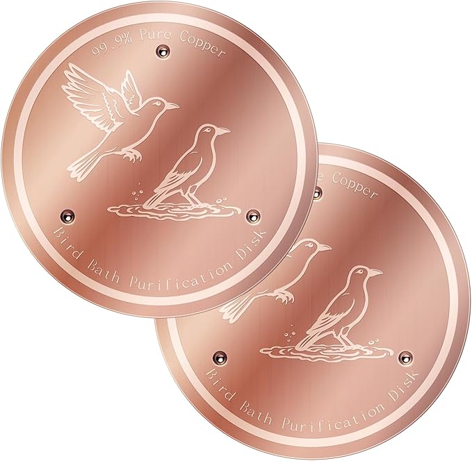 Bird Bath Copper Disk, 99.99% Pure Copper Bird Bath Cleaner, Triple-Point by Unknown