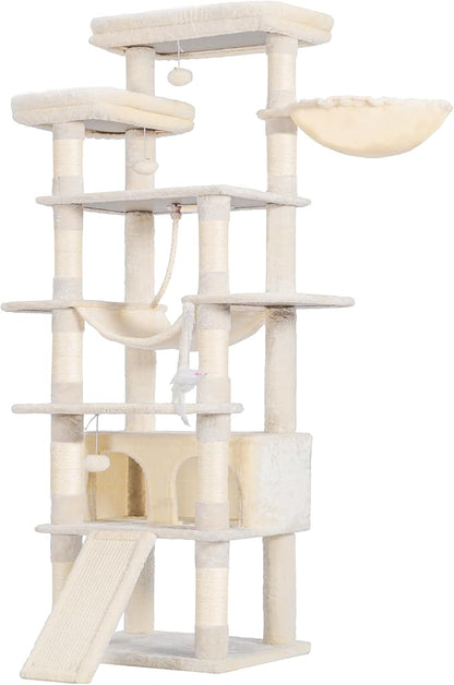 Heybly Tall Cat Tree, 78-inch Multi-Level Cat Tower by HEYBLY