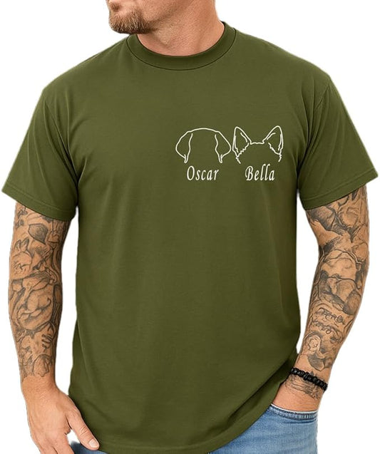 Custom Dog Mom Shirt Personalized Dog Ears Sweatshirt by CustomUnique