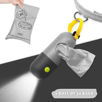 Dog Poop Bags Holder with LED Flashlight|Pet Waste Bags Dispenser - Image 4