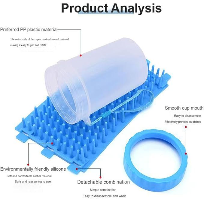 Dog Paw Cleaner, Pets Foot wash Cup-Pet Foot Cleaner - Image 7