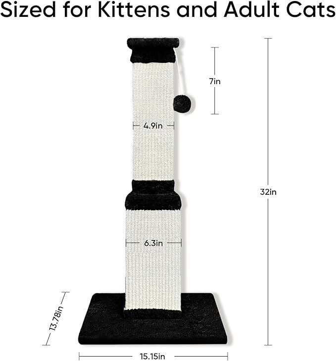 Cat Scratching Post, 32 Inch Cat Scratching Posts - Image 3