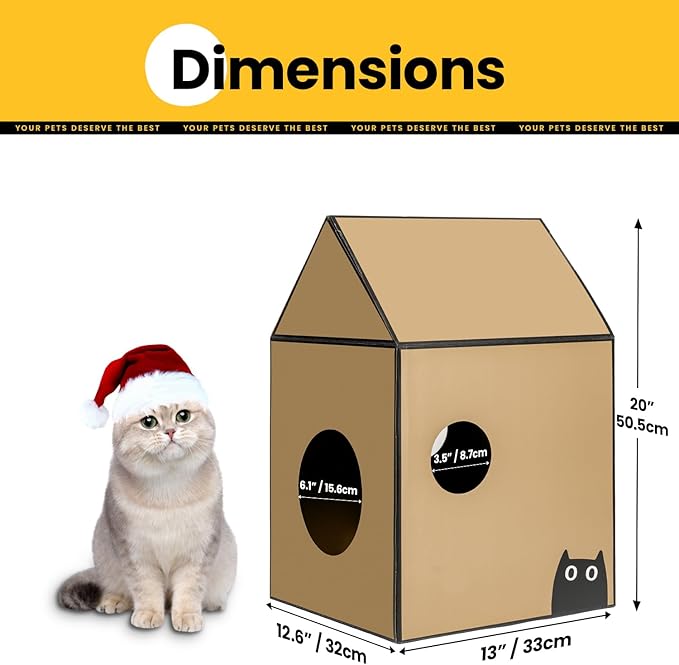 Conlun Cardboard Cat House - Image 5