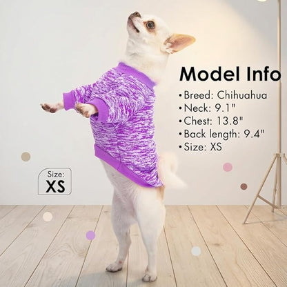 1 Pack Dog Sweaters for Small Dogs Girl Boy Winter Fleece Clothes Warm Soft Dog - Image 4