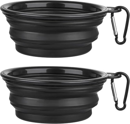 Dog Bowl Pet Collapsible Bowls, 2 Pack Collapsible Dog Water Bowls by SLSON