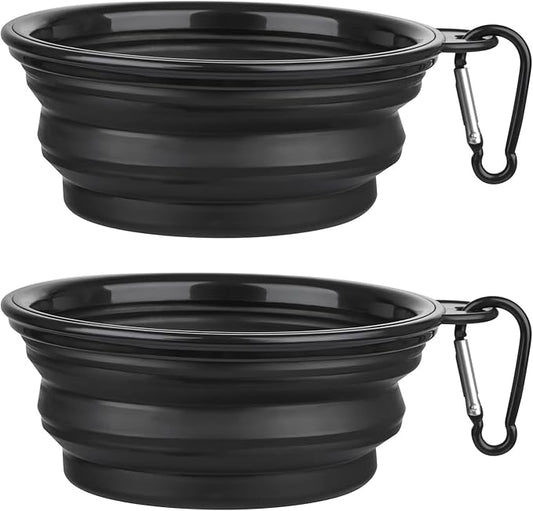 Dog Bowl Pet Collapsible Bowls, 2 Pack Collapsible Dog Water Bowls by SLSON