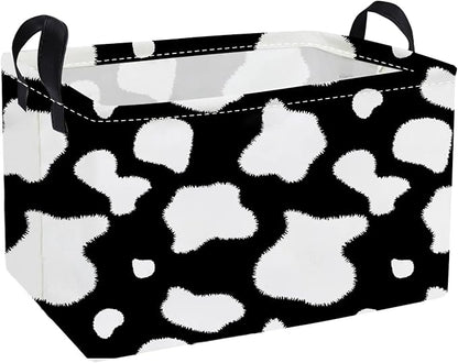Essme Rectangular Cow Basket, Kids Storage Bins Organizer by ESSME