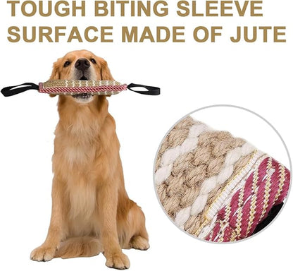 Storystore Dog Tug Toy Dog Training Bite Pillow Jute Bite Toy - Image 3