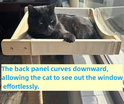 Cat Window Perch with Scratching Post Strong Supported - Image 3