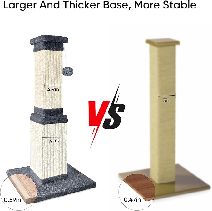 Cat Scratching Post, 32 Inch Cat Scratching Posts - Image 5