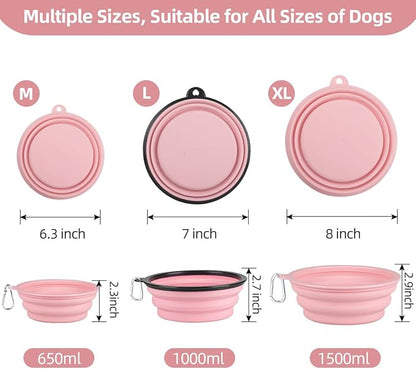 Kytely Collapsible Dog Bowls X-Large, 2 Pack Foldable Travel Bowls, Portable - Image 6