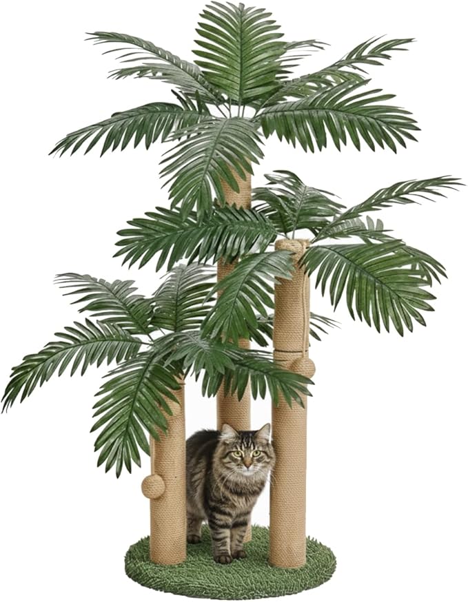 LEMONDA 31.5Inch Cat Scratching Post, Cat Scratcher Tree by LEMONDA