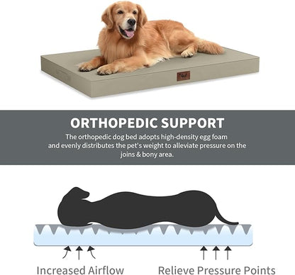 Outdoor Dog Bed for Small Dogs, Waterproof Dog Crate Bed for Medium Dogs Cats - Image 3