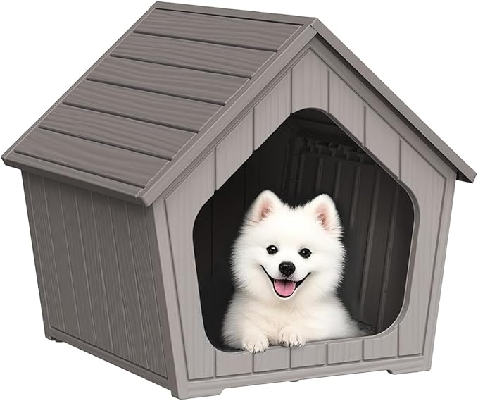 DRATO Dog House Indoor Outdoor Durable Resin Material Houses by DRATOprovidesawarmandcozy