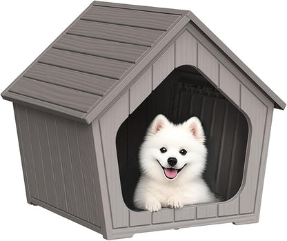 DRATO Dog House Indoor Outdoor Durable Resin Material Houses by DRATOprovidesawarmandcozy