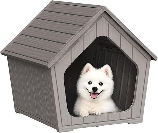 DRATO Dog House Indoor Outdoor Durable Resin Material Houses by DRATOprovidesawarmandcozy