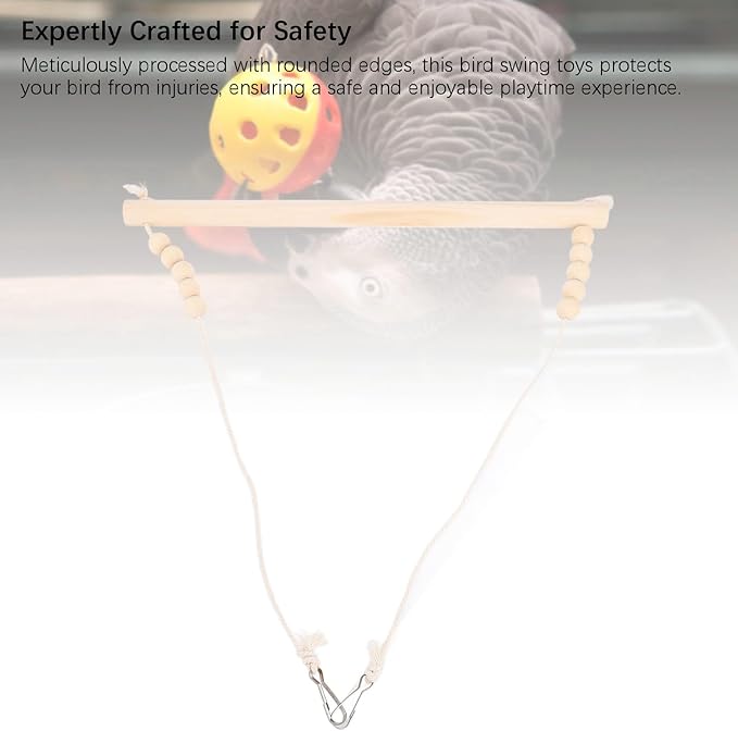 2PCS Triangle Bird Swing Toys Hummingbird Swings and perches Easy to Install - Image 5
