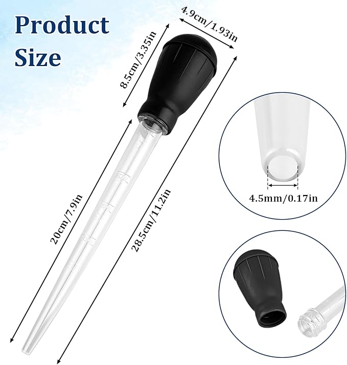 Fish Tank Cleaning Waste Remover, 30ml Dropper Pipette - Image 2