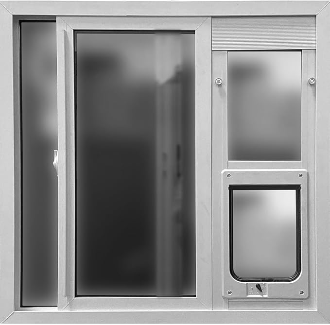 Ideal Pet Products Aluminum Vertical Sash Window Pet Door, Adjustable Sizes to - Image 3