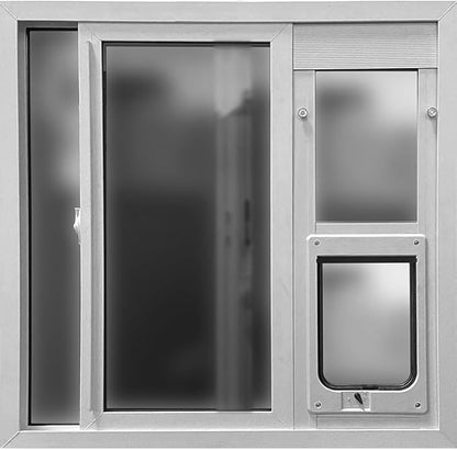 Ideal Pet Products Aluminum Vertical Sash Window Pet Door, Adjustable Sizes to - Image 3