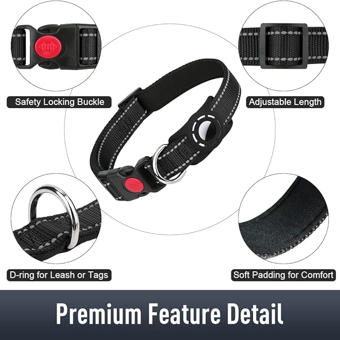 AirTag Dog Collar with AirTag Holder Compatible - Image 5